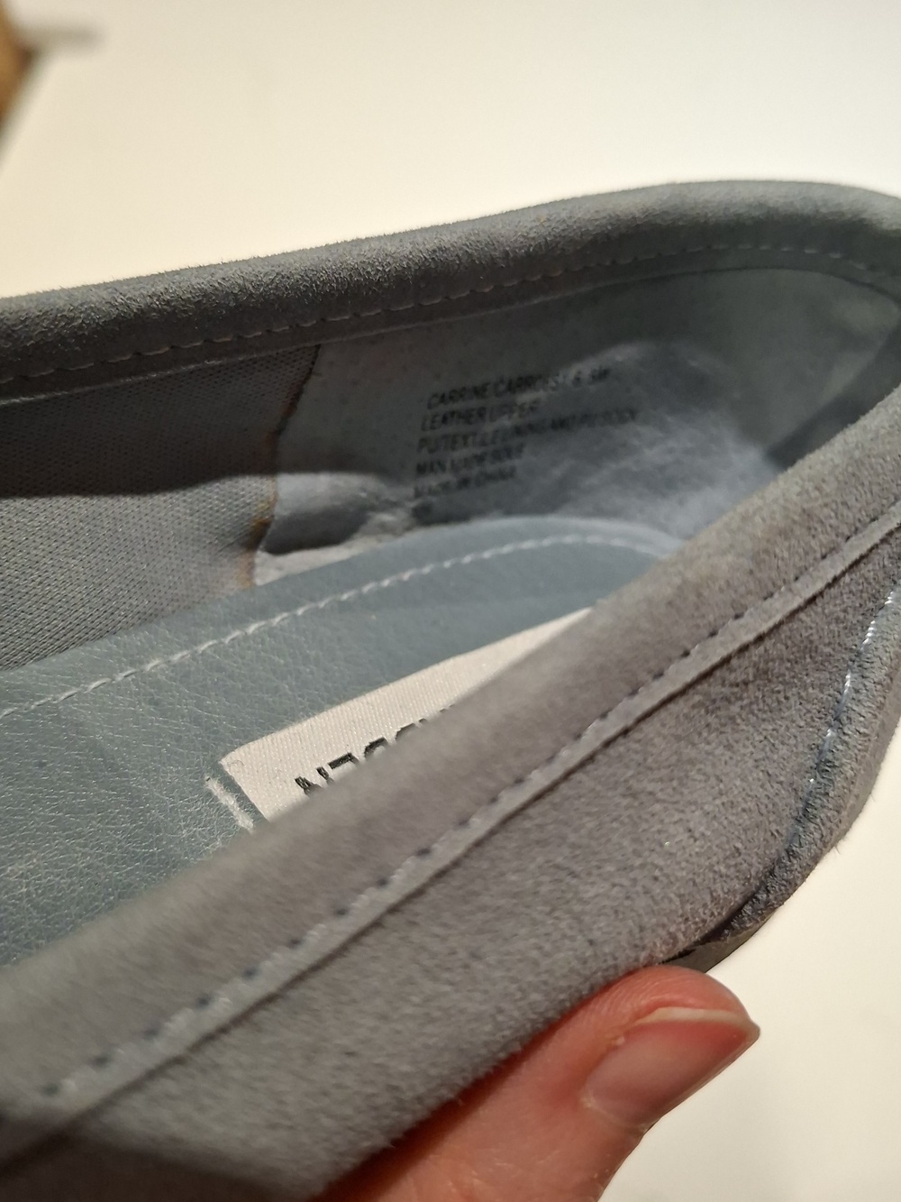 Steve Madden Classic "Carrine" Robin's Egg Blue Preppy Suede Loafers (US 6.5) - Picture 8 of 8